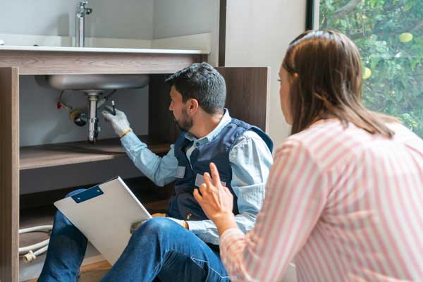 Kitchen Sink Plumbing Inspection